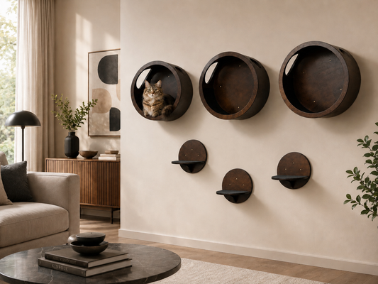 Lune Wall-Mounted Cat Shelvings