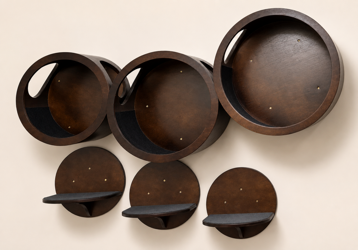 Lune Wall-Mounted Cat Shelvings