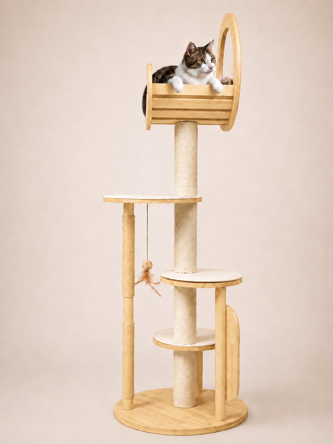 Quidditch Cat Tree w/ Scratching Post (164cm)