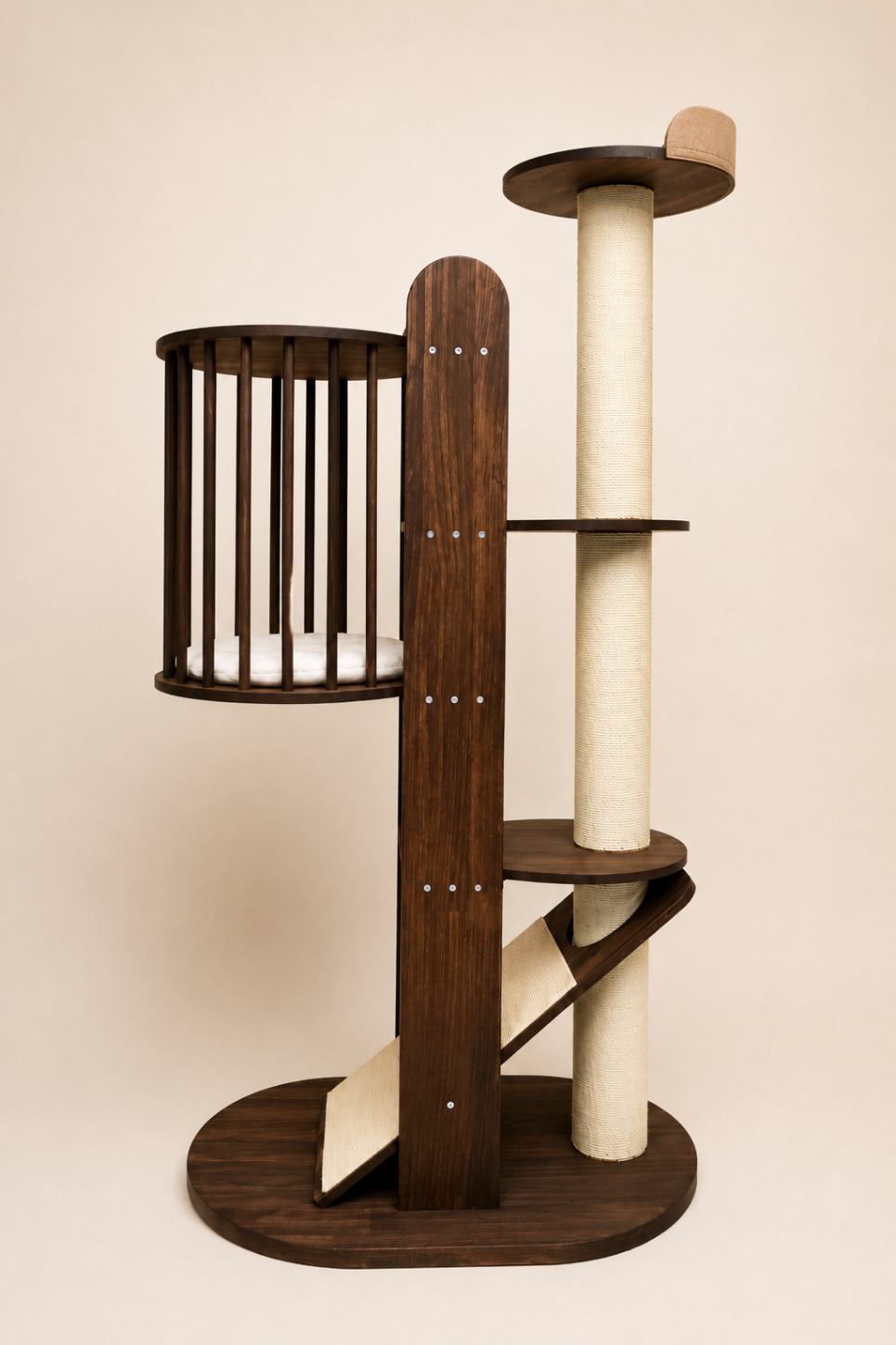 Slat Catio Cat Tree w/ Scratching Post (165cm)