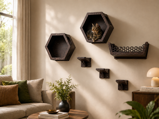 Kelly Wall-Mounted Cat Shelvings