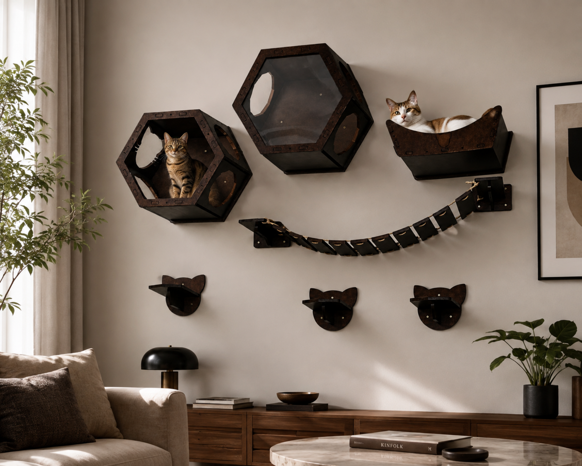 Alex Wall-Mounted Cat Shelvings